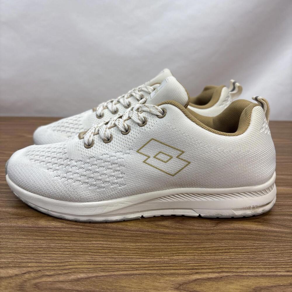 Lotto White and Gold Mesh Women's Size US 6, UK 3.5
